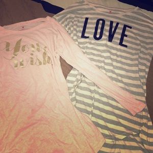 VS medium comfortable long pajama shirts